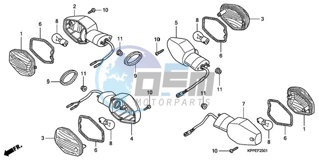 WINKER (CBR125RW7/RW9/RWA)