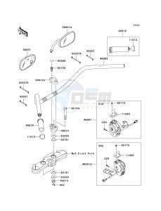 VN 1700 C [VULVAN 1700 NOMAD] (9FA) C9FA drawing HANDLEBAR