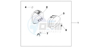 XL700V9 F / CMF drawing PANNIER SET