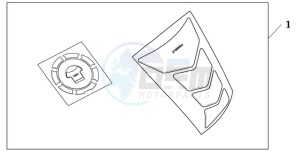 CBR1000RR9 Australia - (U / MME) drawing TANKPAD / FUEL LID COVER