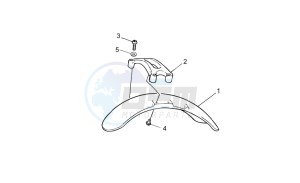 V7 Stone 750 drawing Front body - Front mudguard