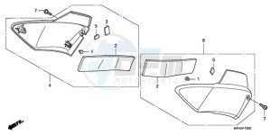 CBF1000SA Europe Direct - (ED / ABS) drawing SIDE COVER