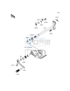 ZZR1400 ABS ZX1400FFF FR GB XX (EU ME A(FRICA) drawing Gear Change Mechanism