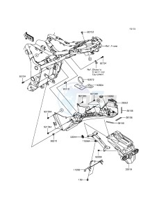 NINJA_300 EX300AFF XX (EU ME A(FRICA) drawing Rear Fender(s)