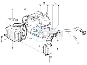 Liberty 125 4t e3 (UK) UK drawing Cylinder head cover