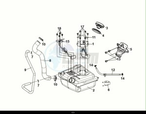 SYMPHONY ST 125 (XL12W1-EU) (E5) (M1) drawing FUEL TANK