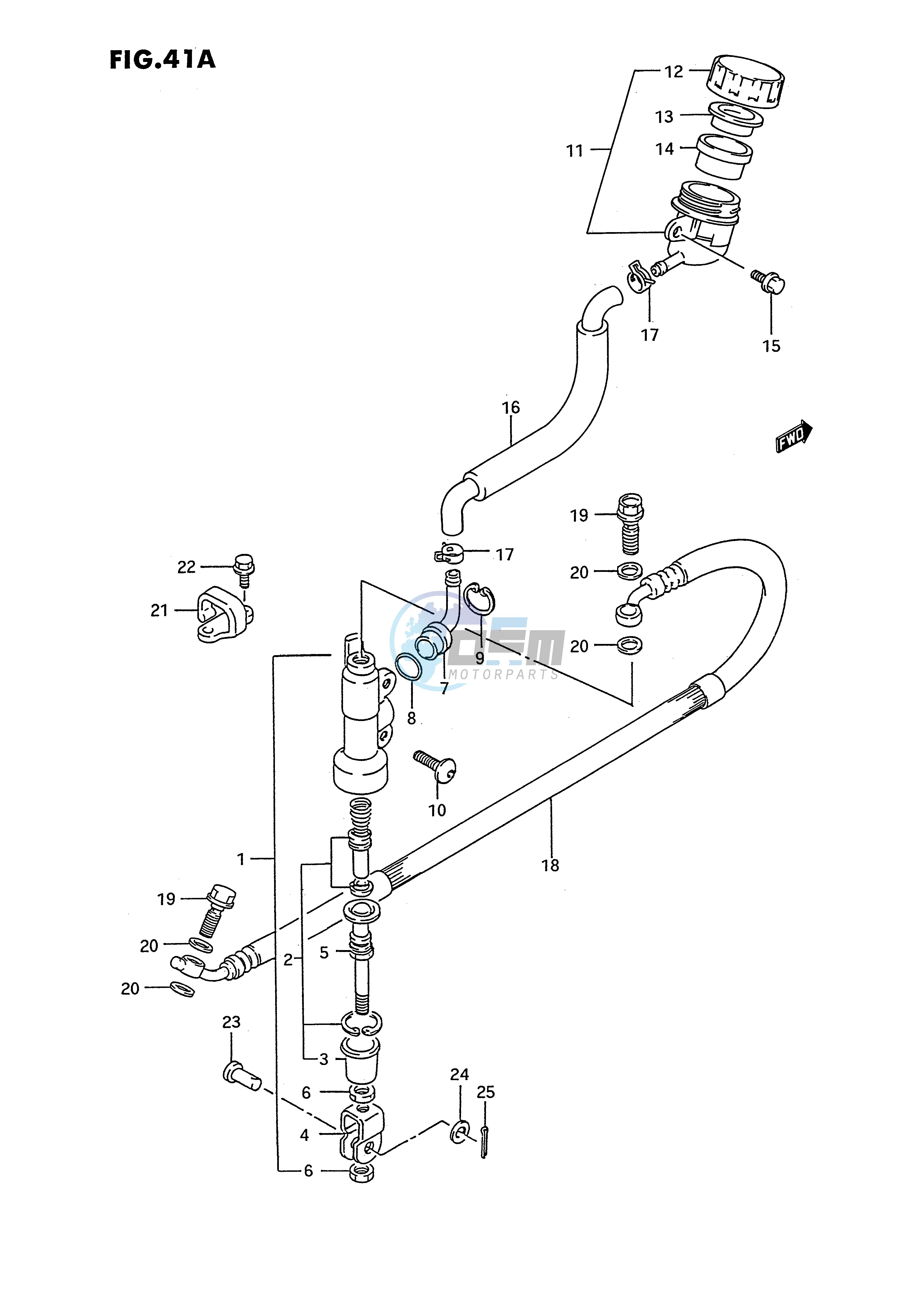 REAR MASTER CYLINDER (MODEL M N P R S)