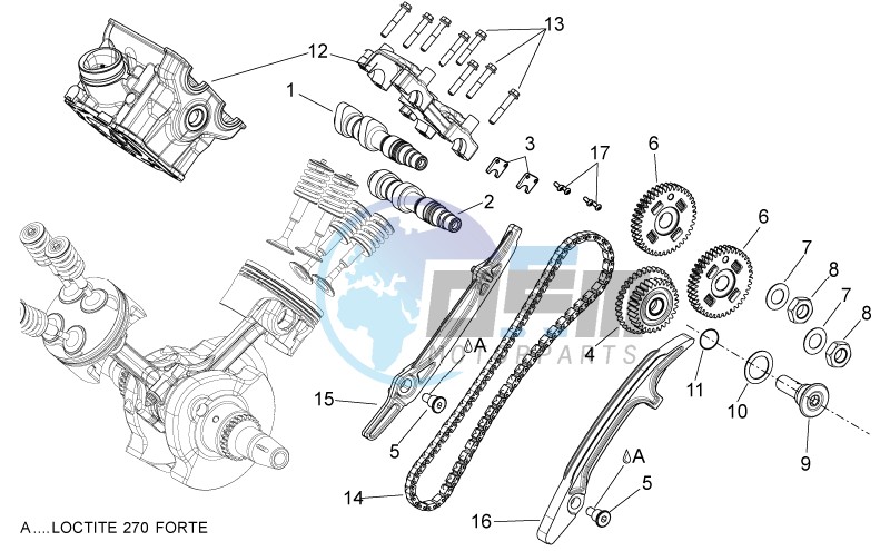 Rear cylinder timing system