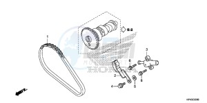 TRX420TED TRX420 Europe Direct - (ED) drawing CAM CHAIN/TENSIONER