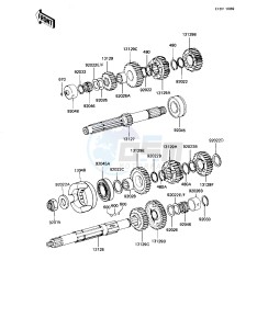 KZ 1100 L [LTD SHAFT] (L1) [LTD SHAFT] drawing TRANSMISSION