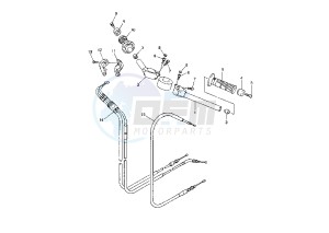 YZF R1 1000 drawing STEERING HANDLE -CABLE