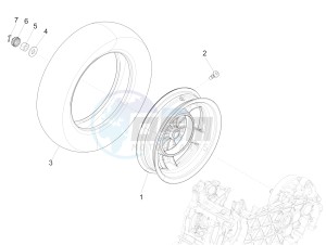 Primavera 50 2T (EMEA, APAC) drawing Rear wheel