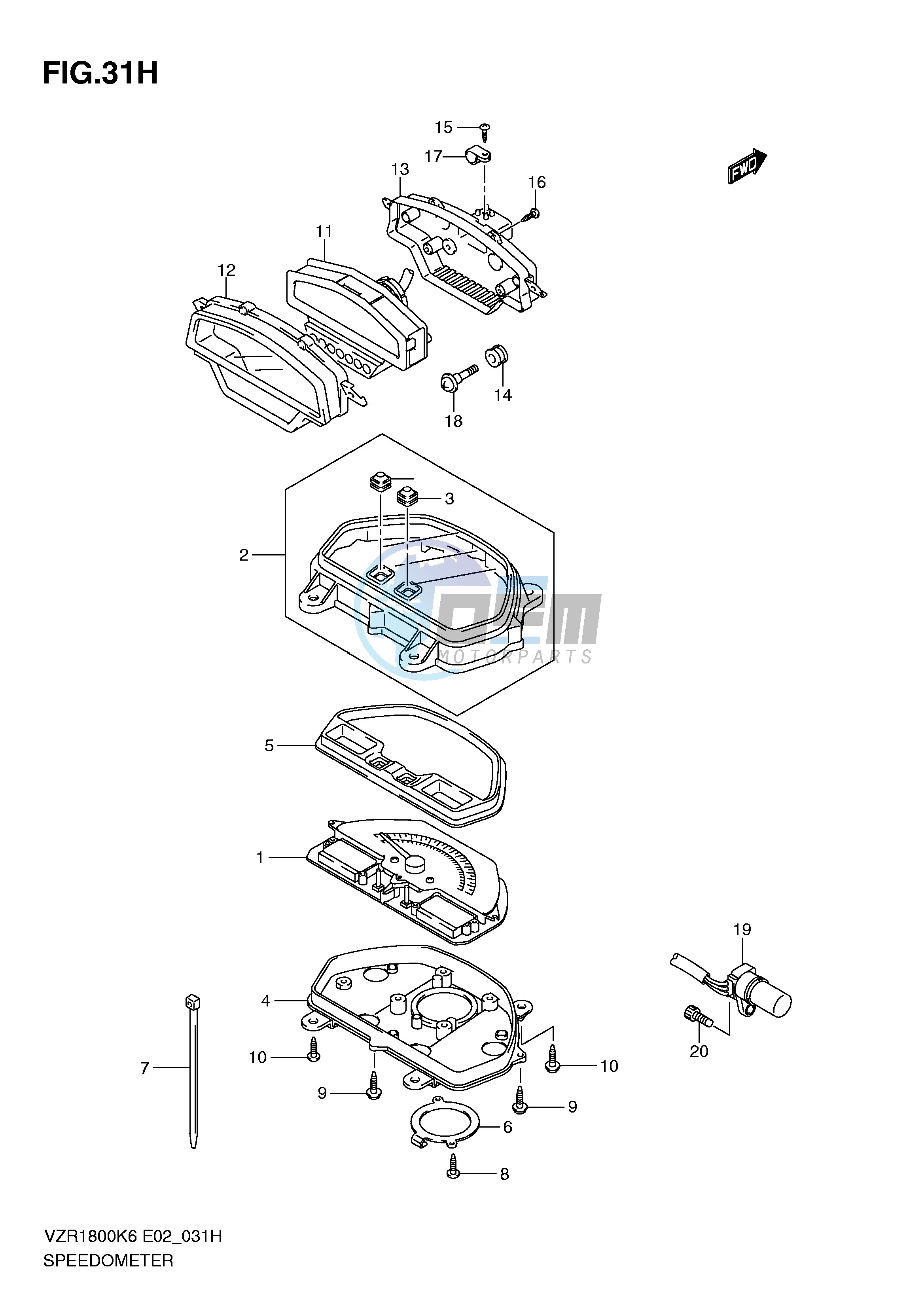 SPEEDOMETER (VZR1800ZL0 ZUFL0)