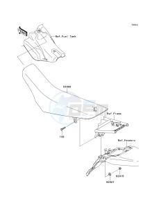 KLX 140 B (KLX140L MONSTER ENERGY) (B8F-B9FA) B9F drawing SEAT