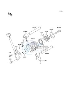 KLX110 KLX110-A4 EU drawing Gear Change Drum/Shift Fork(s)