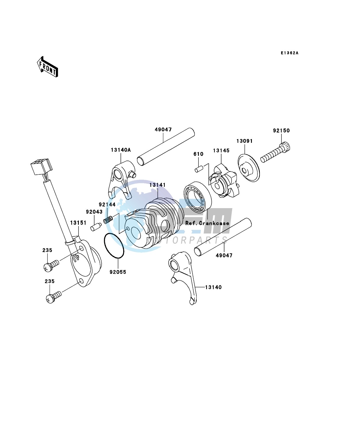 Gear Change Drum/Shift Fork(s)