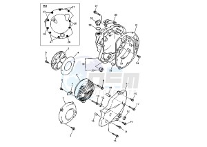 XJ N 600 drawing CRANKCASE COVER