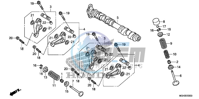 CAMSHAFT/ VALVE (FRONT)