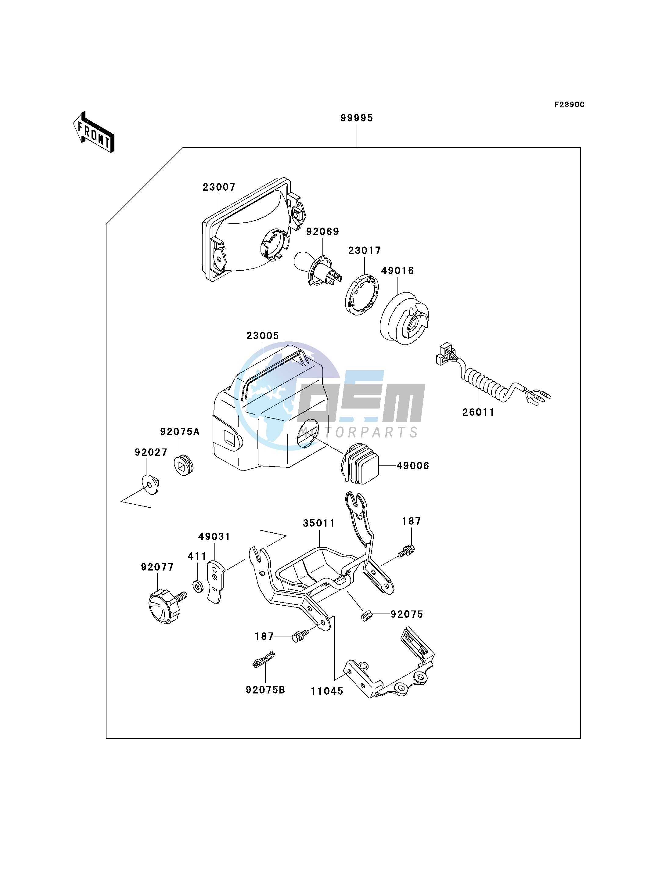 OPTIONAL PARTS-- HEADLIGHT- -