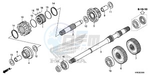 TRX500FA5H TRX500FA ED drawing FINAL SHAFT