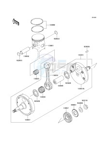 KX 250 R (R6F-R7F) R6F drawing CRANKSHAFT_PISTON-- S- -