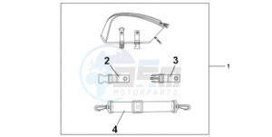 CBR1000RA9 KO / ABS HRC MME drawing REAR SEAT BAG