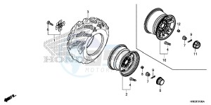 TRX500FA7G TRX500 Europe Direct - (ED) drawing REAR WHEEL