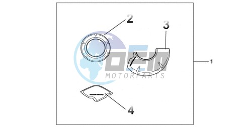 CARBON CRANKCASE COVER SET