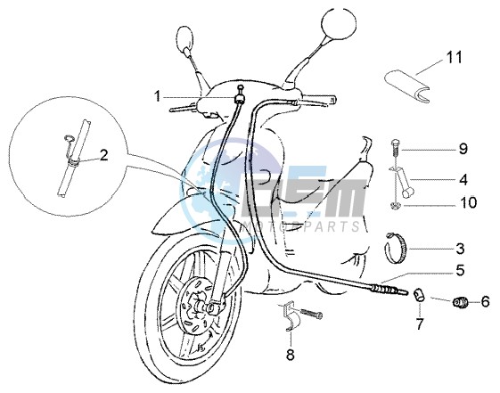 Odometer transmissions - rear brake