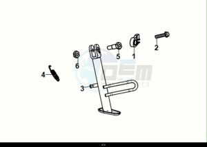 SYMPHONY ST 125 (XL12W1-EU) (E5) (M1) drawing SIDE STAND