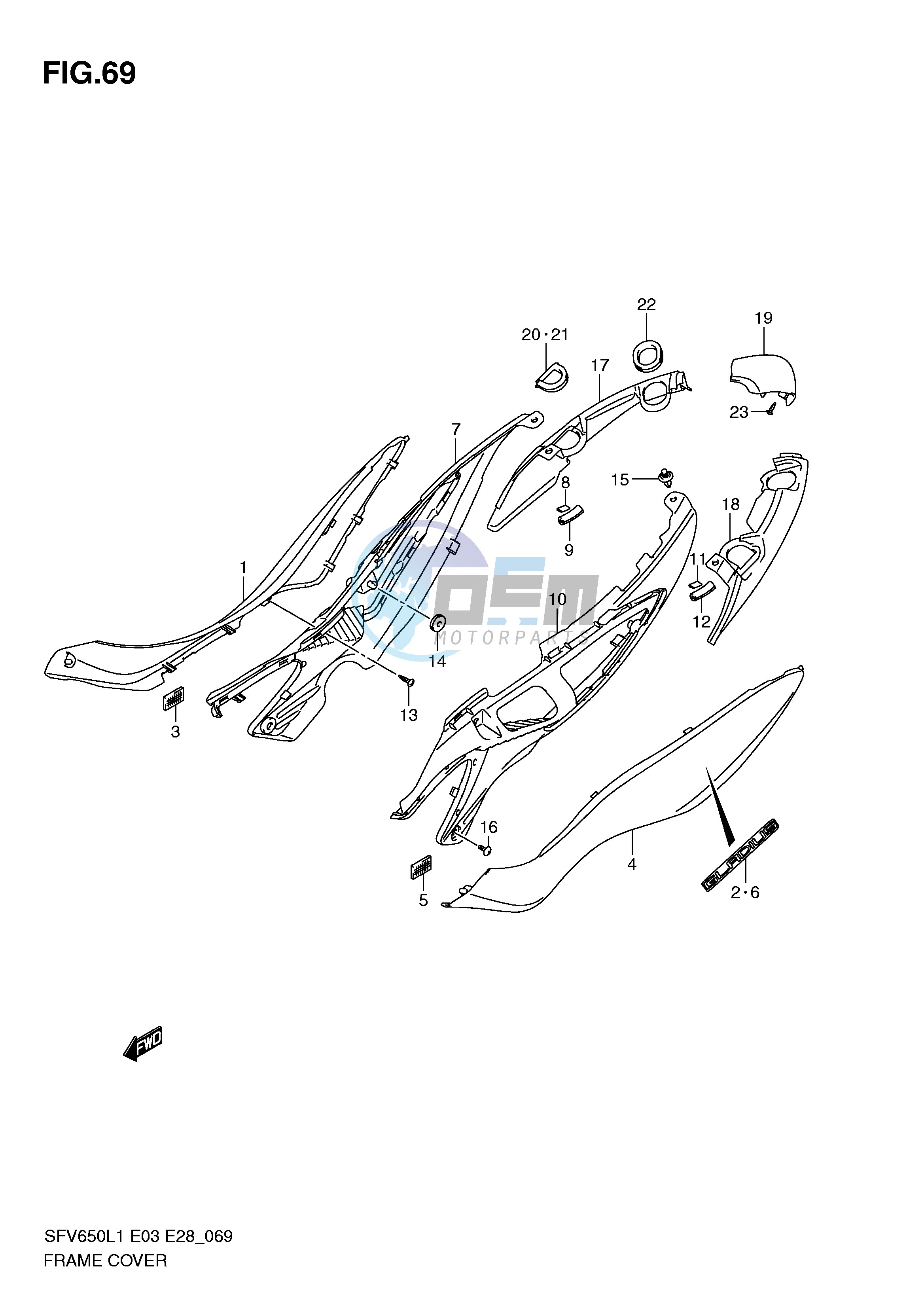 FRAME COVER (SFV650L1 E3)