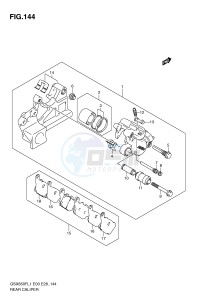 GSX650F (E3-E28) Katana drawing REAR CALIPER (GSX650FAL1 E33)