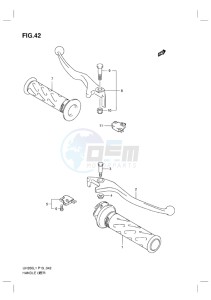 UH200G BURGMAN EU drawing HANDLE LEVER