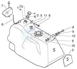 X9 500 Evolution (abs) drawing Fuel Tank