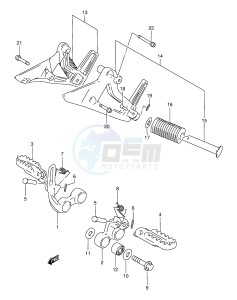 DR800S (E4) drawing FOOTREST