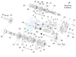 RSV4 1000 Racing Factory L.E. (EMEA, APAC) (AUS, CP, EU, GB, J, MAL, NZ, RI, VN) drawing Gear box - Gear assembly