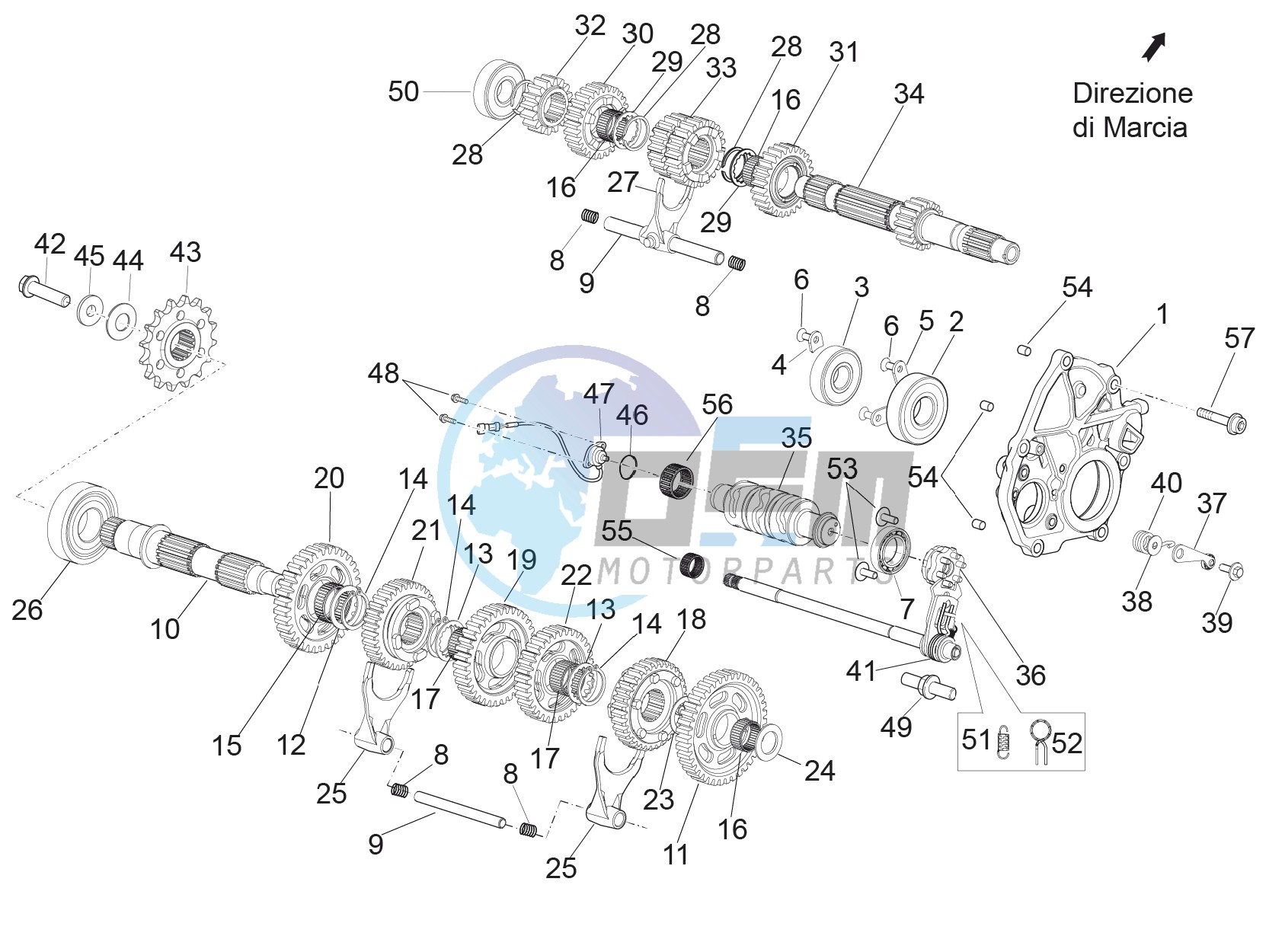 Gear box - Gear assembly