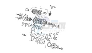 SENDA HYP DRD EVO LIMITED EDITION - 50 CC EU2 drawing GEAR BOX