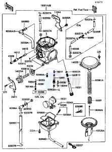 KL 650 A [KLR650] (A6-A9) [KLR650] drawing CARBURETOR