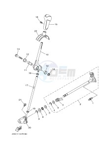 YXZ1000E YXZ10YPXG YXZ1000R EPS (2HC6) drawing SHIFT SHAFT