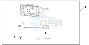 NT700VA drawing FRONT SPEAKER SET