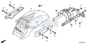 VT750C2BE Shadow - VT750C2B-E UK - (E) drawing REAR FENDER (VT750C2B/ C2S)