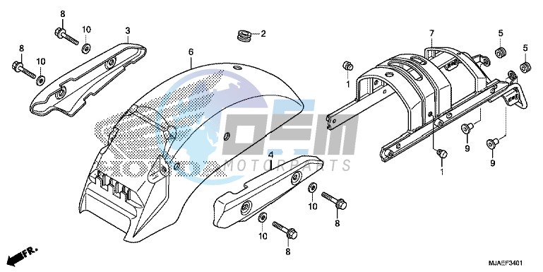 REAR FENDER (VT750C2B/ C2S)