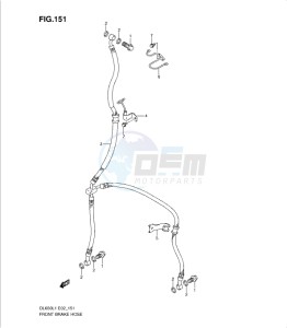 DL650 drawing FRONT BRAKE HOSE (DL650L1 E19)