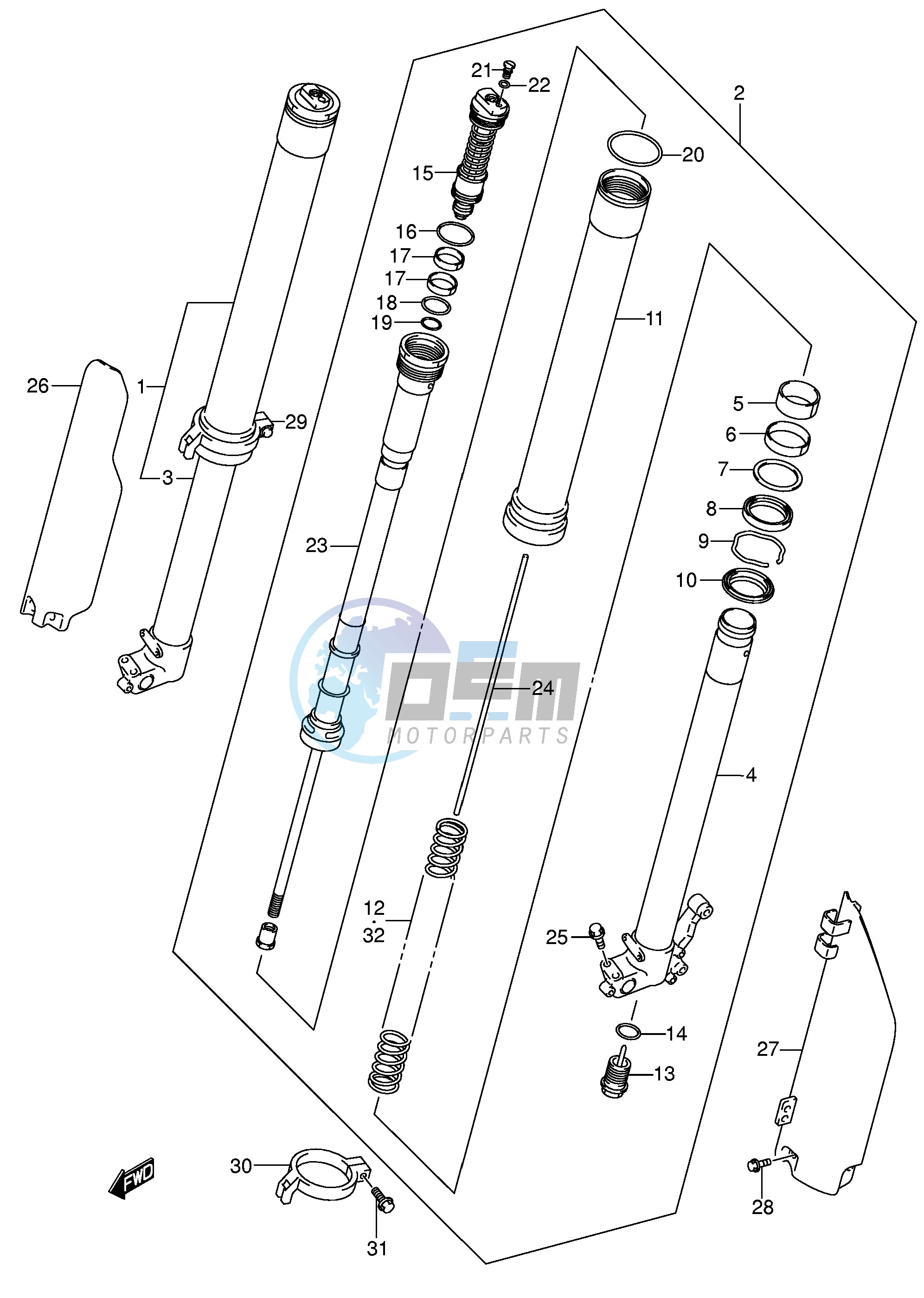 FRONT DAMPER (MODEL K1)