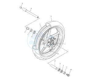 YZF R1 1000 drawing FRONT WHEEL