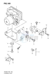 AN400Z ABS BURGMAN EU-UK drawing HYDRAULIC UNIT