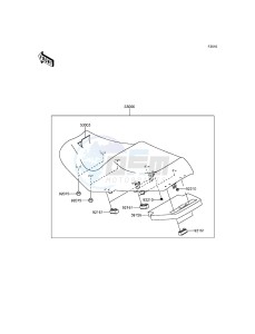 1400GTR ABS ZG1400EFF FR GB XX (EU ME A(FRICA) drawing Seat