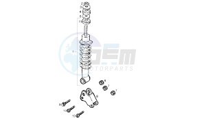 BOULEVARD - 125 CC 150 EU3 drawing REAR SHOCK ABSORBER