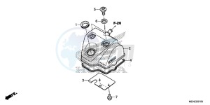 CRF450RD CRF450R Europe Direct - (ED) drawing CYLINDER HEAD COVER